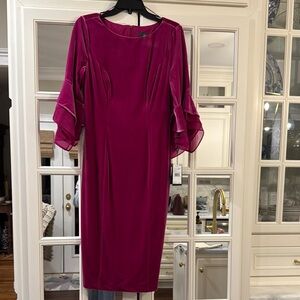 Elegant Magenta Dress